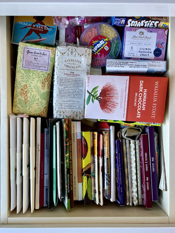 Our chocolate drawer.